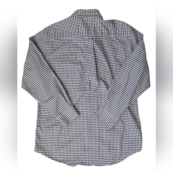 Orvis Large Country Twill Gingham Button Down Shirt - Picture 5 of 9